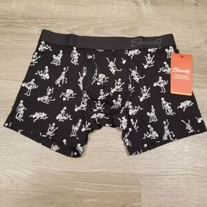 Shinesty Ball Hammock Underwear The Bareback Bones Mens Medium Glow In The Dark